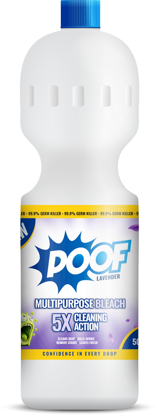 POOF Lavender multipurpose bleach bottle